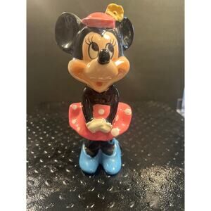 Vintage Walt Disney Production Ceramic Minnie Mouse Figurine